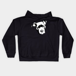 Staffordshire Bull Terrier Head Kids Hoodie